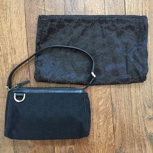 Small Gucci handbag - black canvas